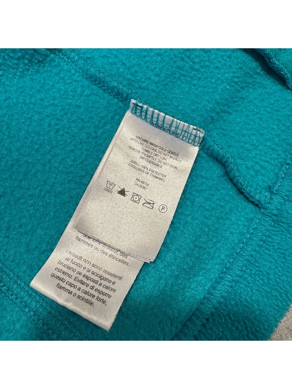 Columbia teal full zip fleece jacket - Picture 5 of 10